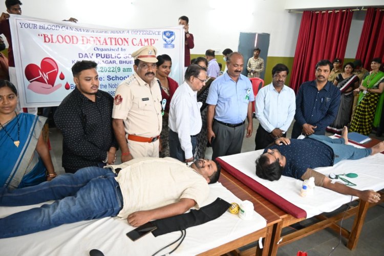 BLOOD DONATION CAMP ORGANISED AT DAV, KALINGA NAGAR  : OMMTV