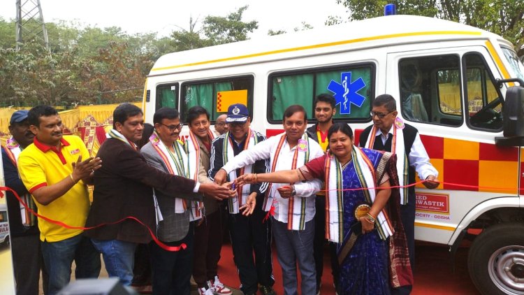 ଭିନ୍ନକ୍ଷମ ସପ୍ତାହ ଅବସରରେ ରେଡ଼୍ ସ୍ୱସ୍ତିକ୍ ପକ୍ଷରୁ ଆମ୍ବୁଲାନ୍ସ ସେବା ଲୋକାର୍ପିତ : Ommtv