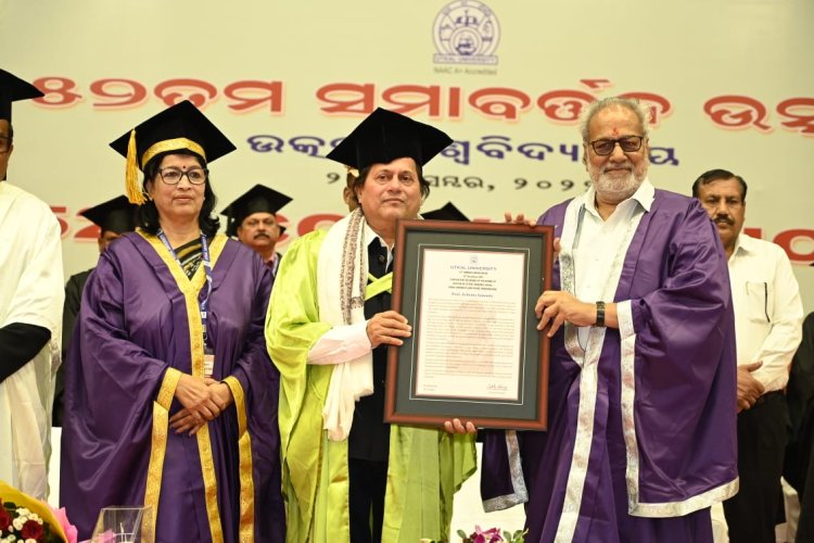 KIIT & KISS Founder Dr. Achyuta Samanta Conferred Honorary Doctorate Degree by Utkal University : Ommtv