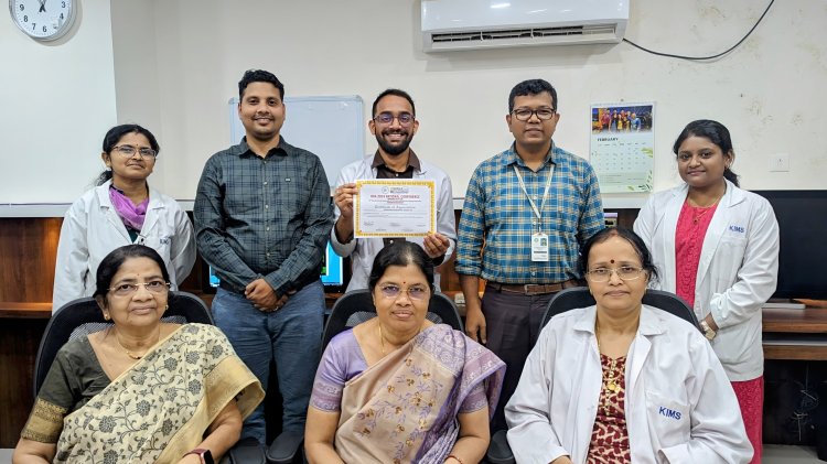 KIMS Congratulates Radiology Resident, Dr.  Srimannarayana Reddy M for Securing, 2nd Position in Poster Presentation : Ommtv