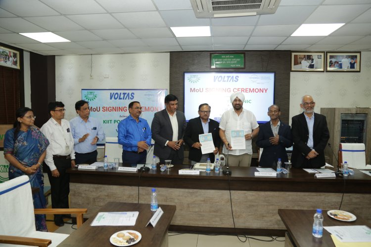 MoU between KIIT Polytechnic and VOLTAS : Ommtv