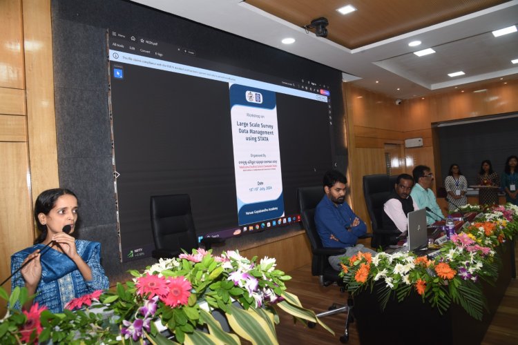 Workshop On Large Scale Survey Data Management Using STATA Organised by Nabakrushna Choudhary Centre for Development Studies (NCDS) : Ommtv Round The Clock