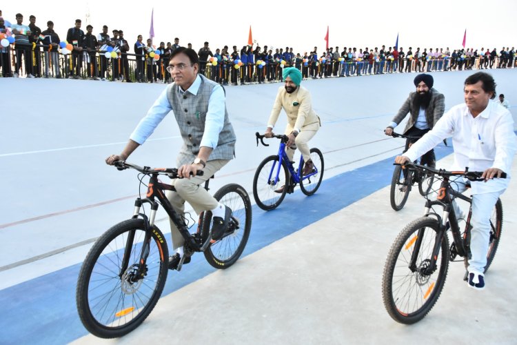 Minati Mohapatra Cycling Velodrome Inaugurated at KIIT-KISS Campus by Union Minister Mansukh Mandaviya : Ommtv