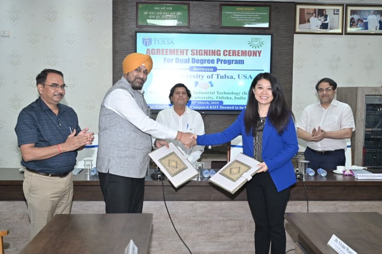 KIIT-DU and University of Tulsa, USA Sign MoU to Launch Dual Degree Program : Ommtv