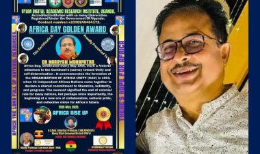 ଡ ନାରାୟଣ ମହାପାତ୍ରଙ୍କୁ 'ଆଫ୍ରିକା ଡେ ଗୋଲଡେନ' ଆୱାର୍ଡରେ ସମ୍ବର୍ଦ୍ଧିତ:Ommtv Kalingavikas 