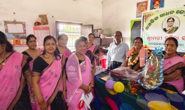 ବାଗଧରପୁର ସରକାରୀ ପ୍ରାଥମିକ ବିଦ୍ୟାଳୟର ପ୍ରଧାନ ଶିକ୍ଷୟତ୍ରୀଙ୍କୁ ଅବସର କାଳୀନ ସମ୍ବର୍ଦ୍ଧନା : ommtv କଳିଙ୍ଗ ବିକାଶ