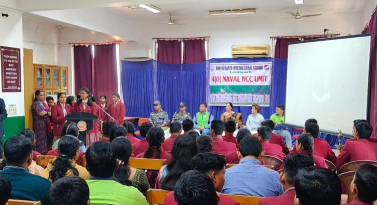 Vedanta Lanjigarh facilitates NCC induction at "DAV Vedanta International School":Ommtv Kalinga Vikas