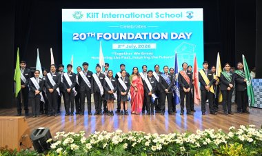 KiiT International School celebrates 20th Foundation Day, felicitates academic achievers