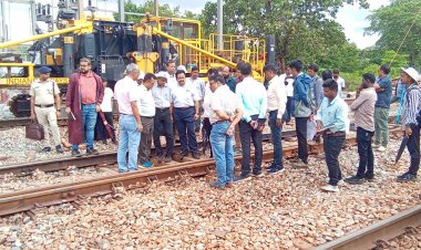 Commissioner of Railway Safety Inspects Newly Commissioned Second Line Between Kamalur and Bhansi Stations