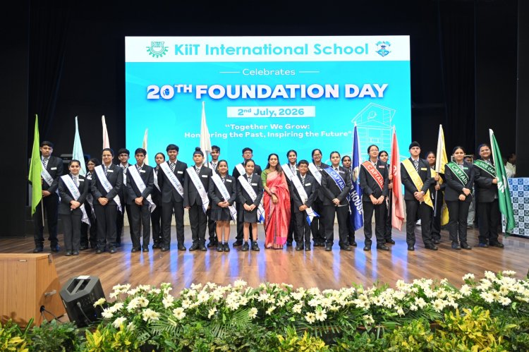 KiiT International School celebrates 20th Foundation Day, felicitates academic achievers